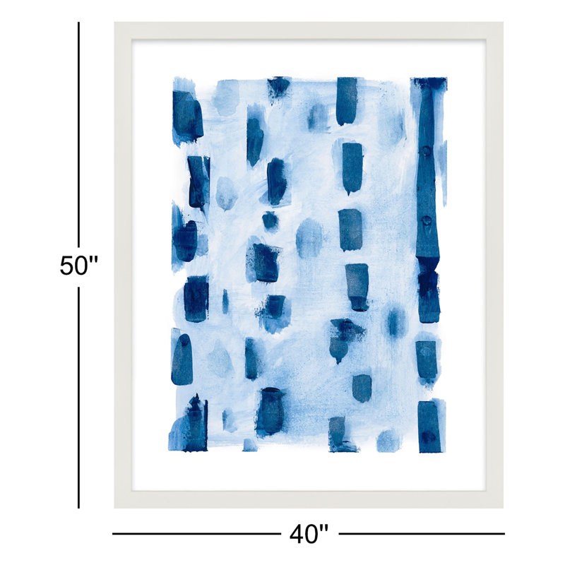 Creative Cool Painting by Andrea Stokes, 50" H x 40" W, White Framed