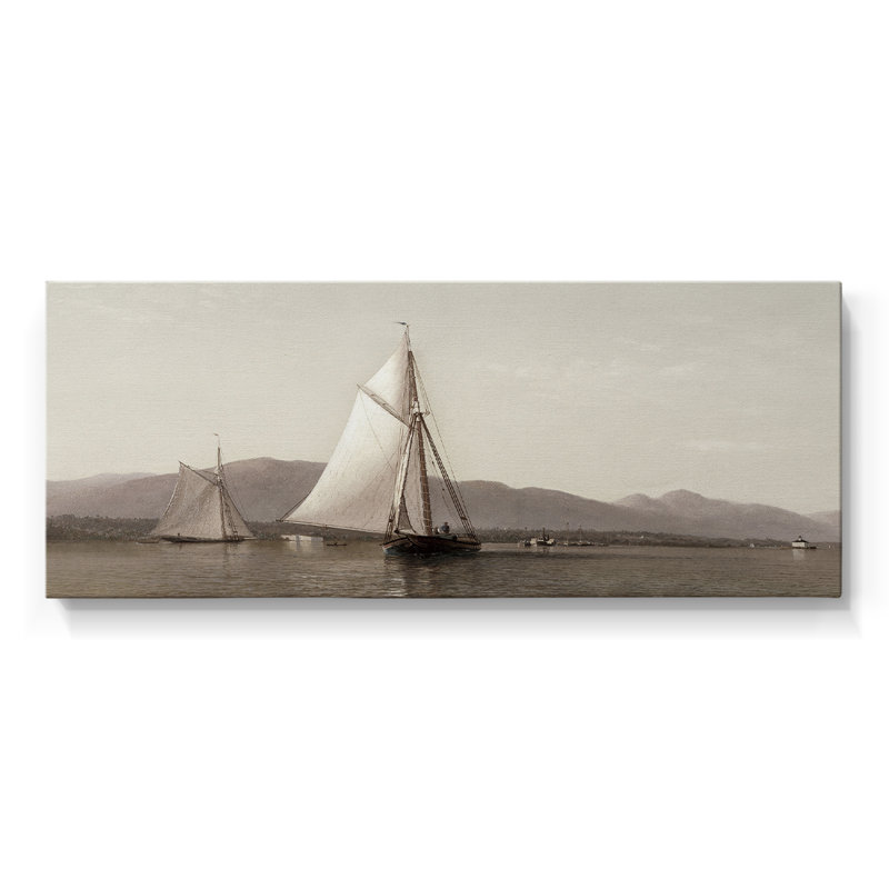 Nautical Series-CCDXLI- Toile tendue avec châssis - Prêt à accrocher, H 12 po x l 30 po