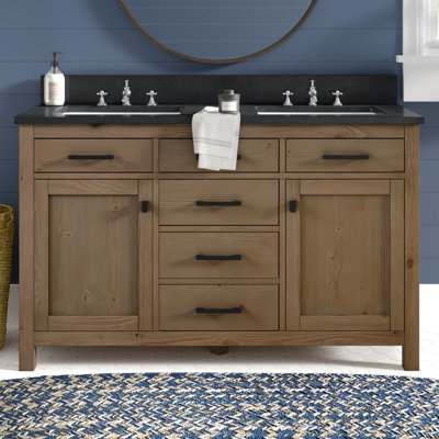 Ajiya 54" Double Bathroom Vanity Set
