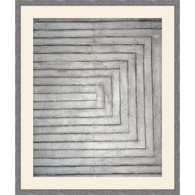 Linear Paths To The Past Gray 1 Print by Studio L57 Contempo