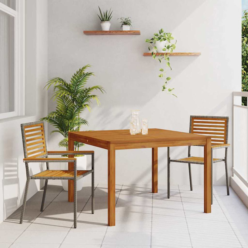 Garden Dining Set, Grey