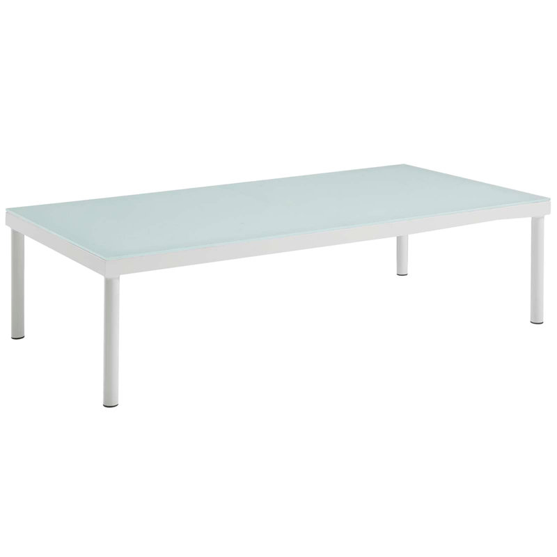 Ensemble de canapé modulaire d'extérieur en aluminium 5 pièces Harmony, Blanc