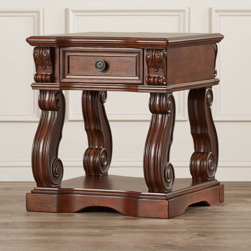 Steelville End Table with Storage