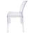 Clear Resin Square Back  Chair By Chivari