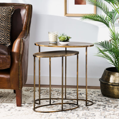 Souvigny Iron Top End Table