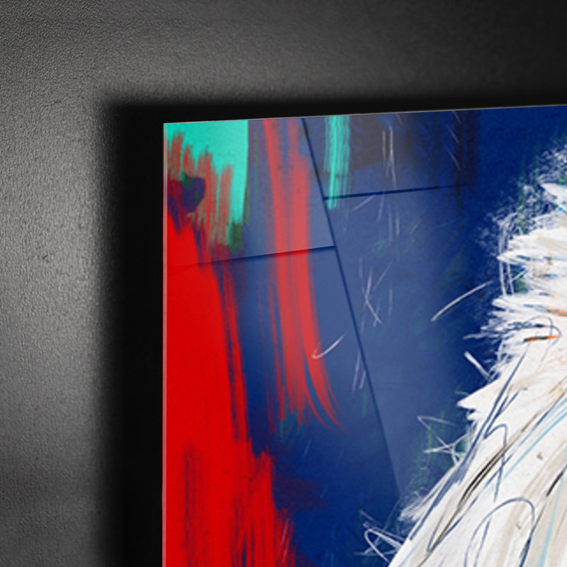 Einstein 1 Piece Painting on Glass, 65cm H x 65cm W