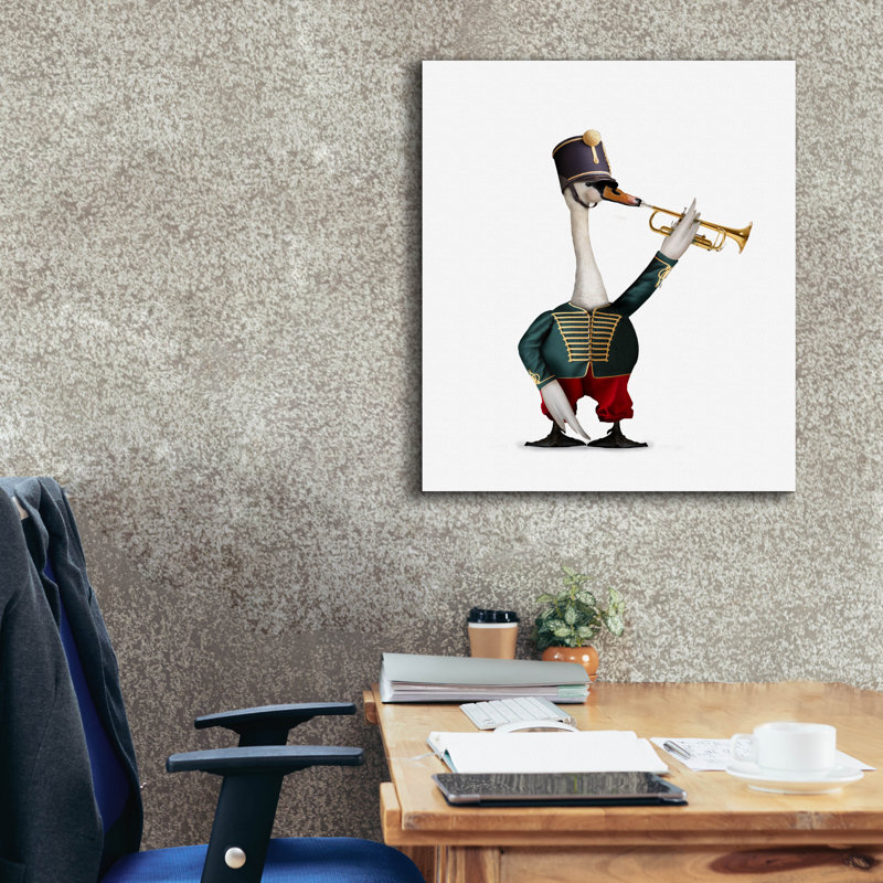  «Trumpeter Duck» par John Hovenstine, art mural sur toile, 26 po x 30 po
