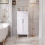Meuble-lavabo 24 po avec lavabo supérieur, armoire de rangement moderne en bois massif, 2 portes à fermeture douce, tablette réglable-495055270