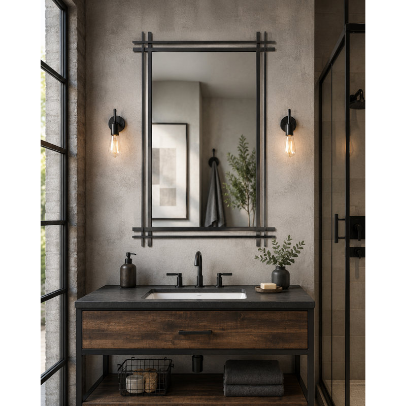 Tangela Metal Rectangle Mirror