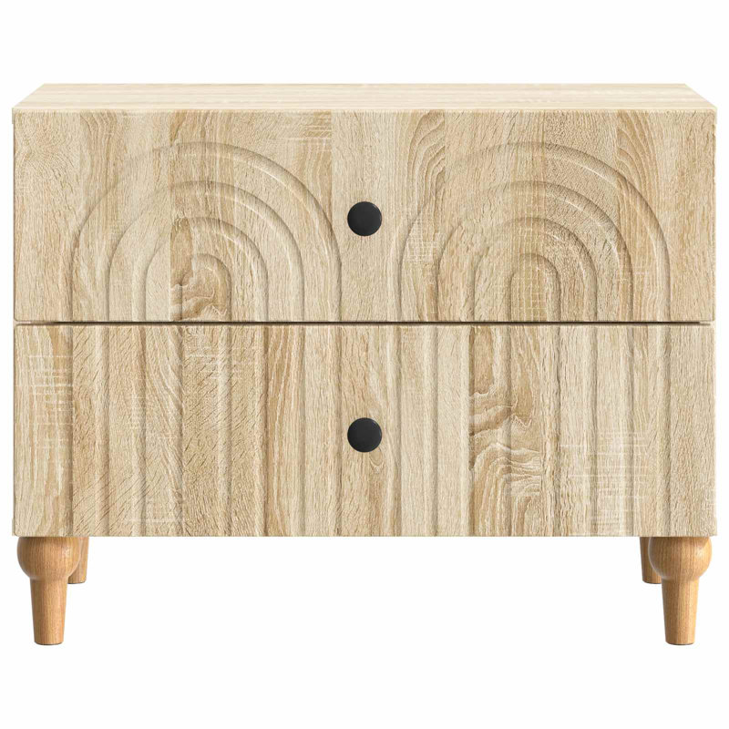 62cm W Manufactured Wood Bedside Table, Sonoma Oak