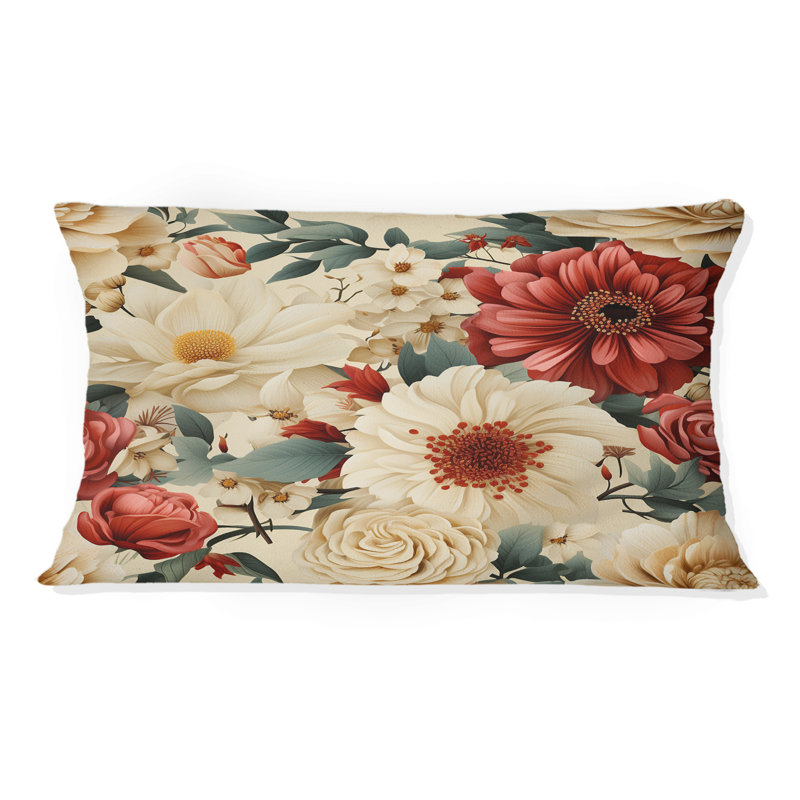 Coussin Delicate Flower Symphony II - imprimé floral