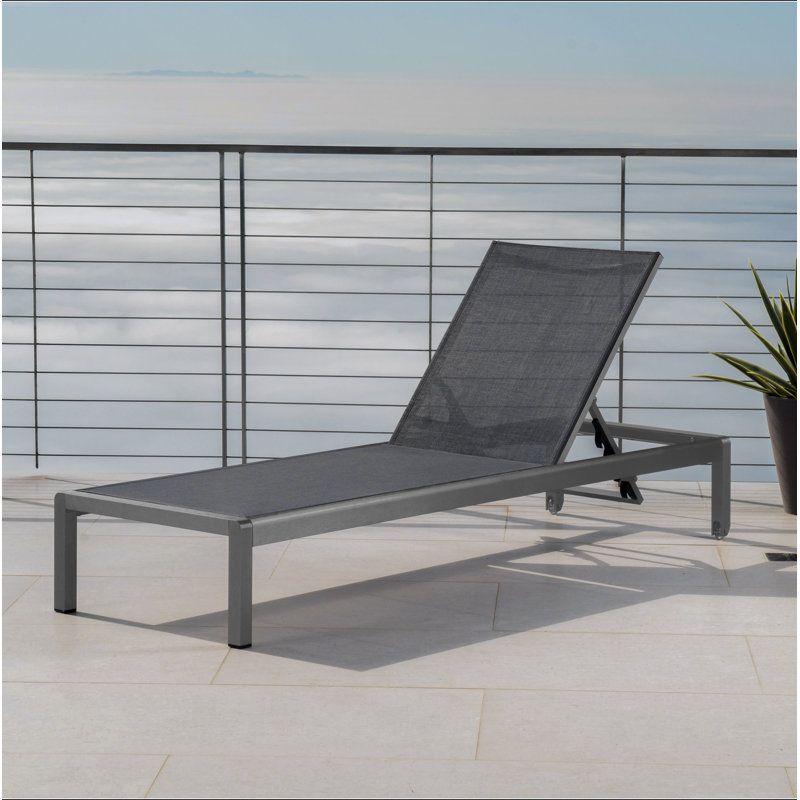 Chaise longue Cape Coral Kd, Gris