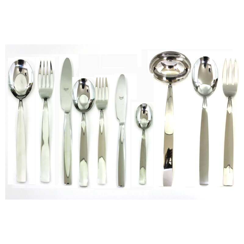 Ensemble de couverts Med méditerranea avec couteaux H / H - 87 pièces - Acier inoxydable