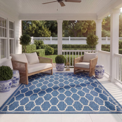 Reid Performance Geometric Indoor/Outdoor Area Rug