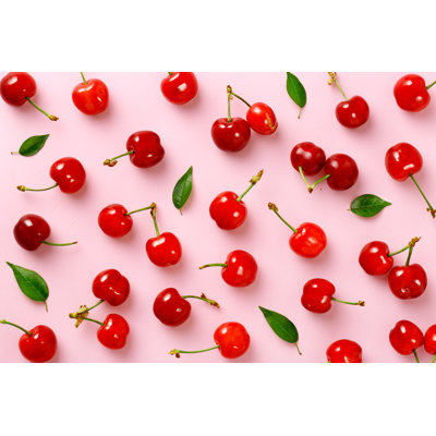 Motif cerise. - Photographie sur toile tendue