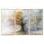 Toile naturelle avec cadre flottant