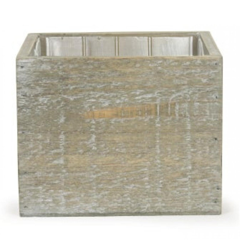 Jardinière carrée rustique