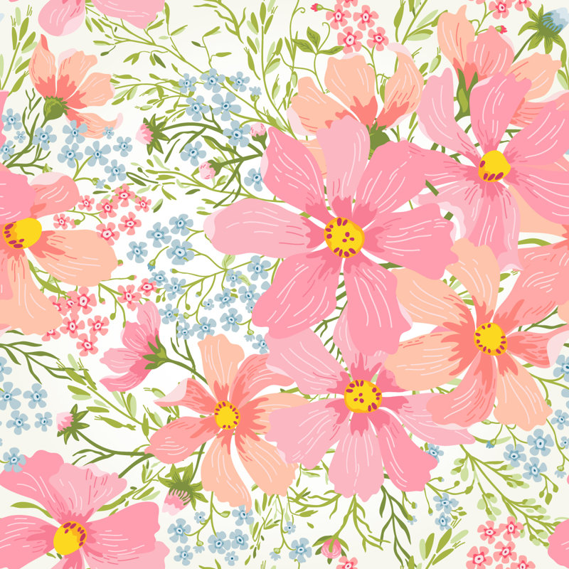 Peel & Stick Wall Mural, 8.34' W x 8.34' L