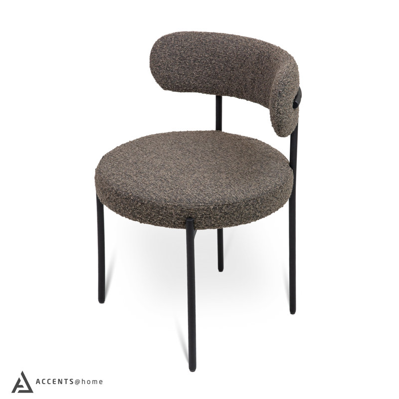 Chaise d'appoint Boucle Fusion, Gris foncé