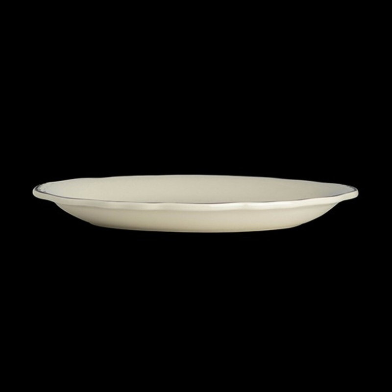 STYLELINE BLACK Oval Platter Styleline, White/Black