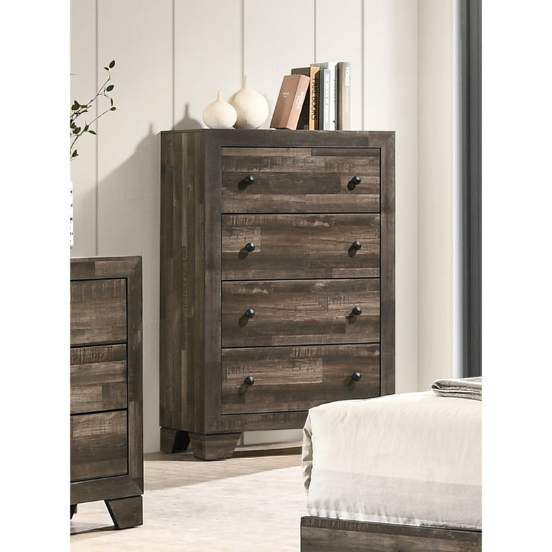 Mobilier de chambre à coucher 1Pc Rustic, Gris / brun rustique