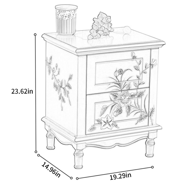 Table de chevet American Light Luxury