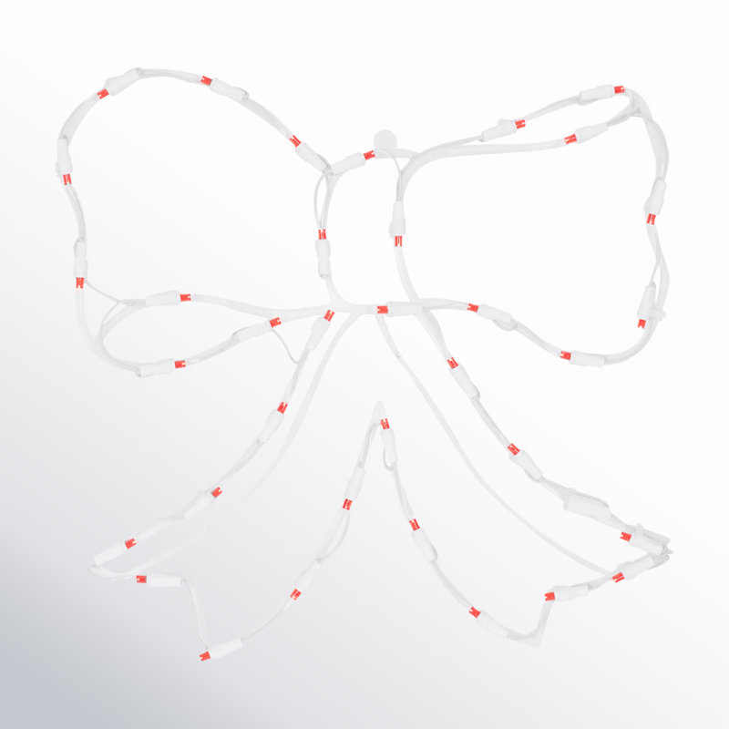 Silhouette de ruban lumineuse décorative de Noël pour la fenêtre