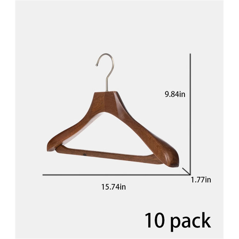 Solid wood women's clothes hanger, 10