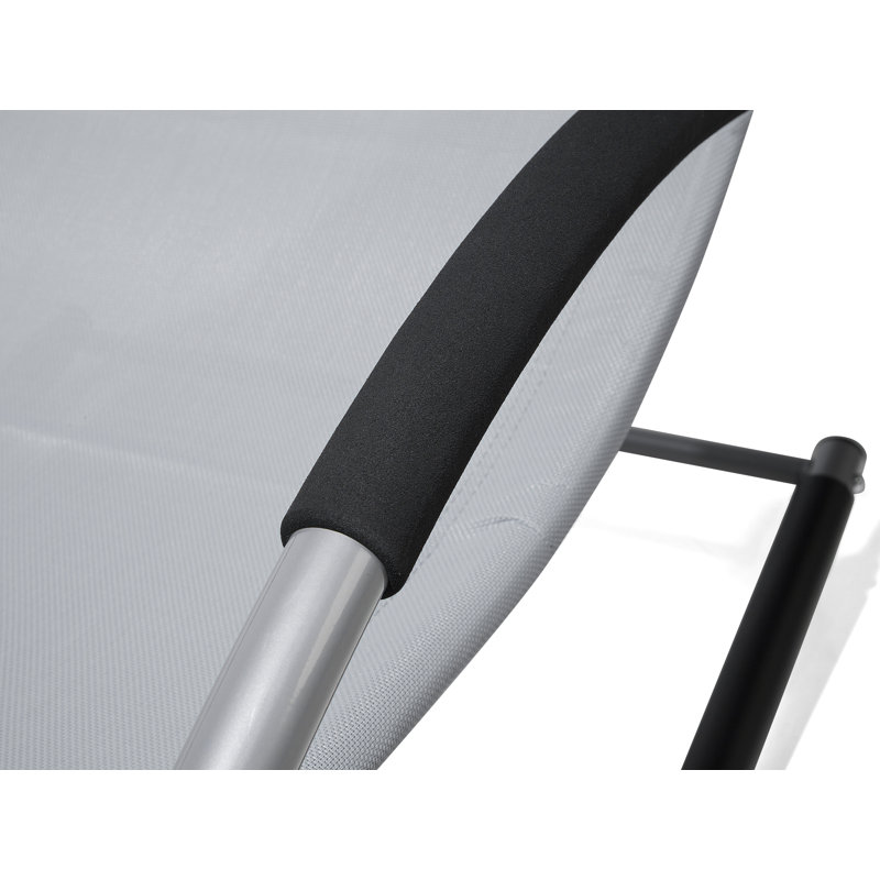 Caruthers 149cm Long Single Chaise, Grey