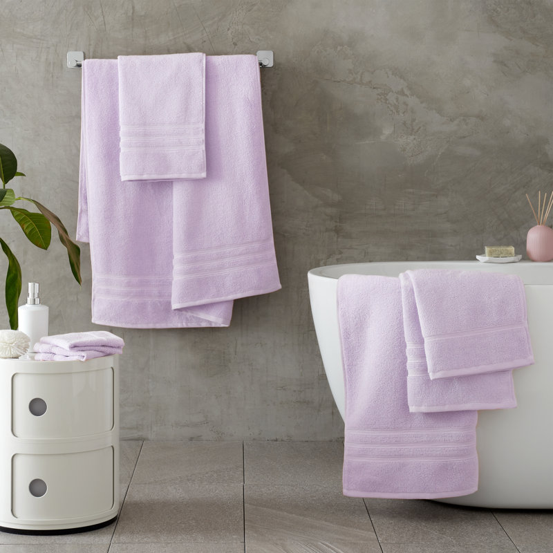 Zero Twist 100% Cotton Bath Sheet Towel, Purple