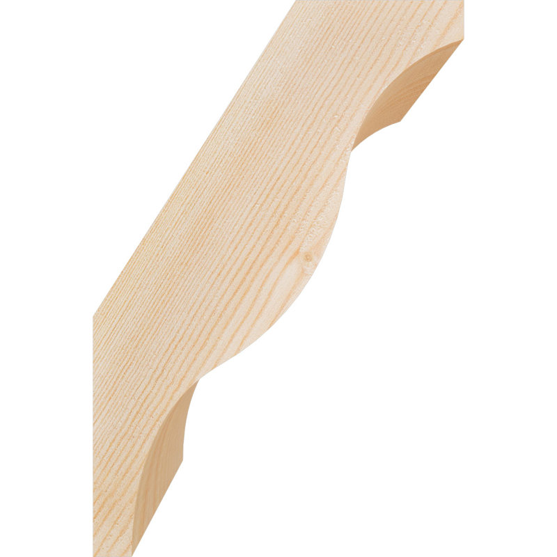 Attelle de genou Funston, Sapin de Douglas, Lisse, H 12 po x l 5,5 po x P 8 po