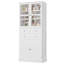 Armoire de rangement pour salle de bain 70,9 po imperméable, armoire à linge de salle de bain autoportante avec tiroirs, rangement pour serviettes, articles de douche et cosmétiques
