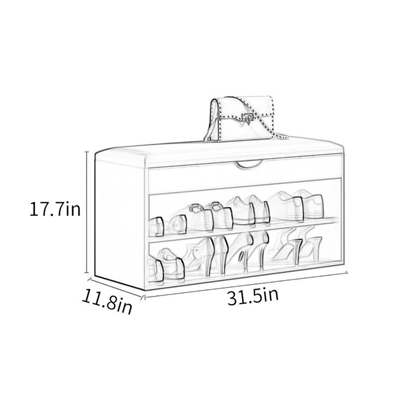 31.5'' Shoe Storage Bench