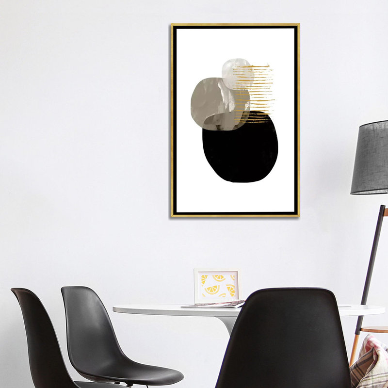 « minimal tone » par dan hobday-print, Toile encadrée d'or, H 60 po x l 40po x P 1,5 po