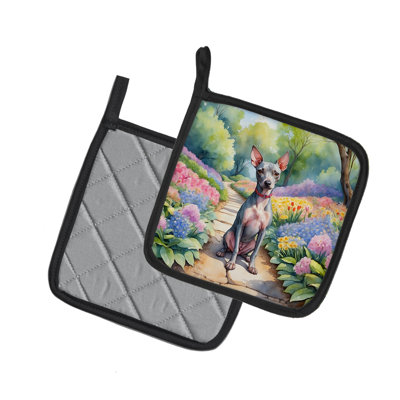 Caroline's Treasures Floral Polyester Potholder Set