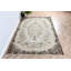 Grand tapis turc beige Oushak pour la salle à manger - Tapis en laine noué à la main de style rétro avec des motifs traditionnels élégants et des tons naturels chaleureux