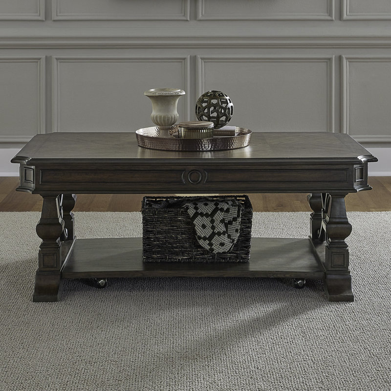 Dillmon 3 Piece Living Room Table Set w/ X-Style Accents
