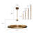 31.7 In. LED Ring Gold Chandelier