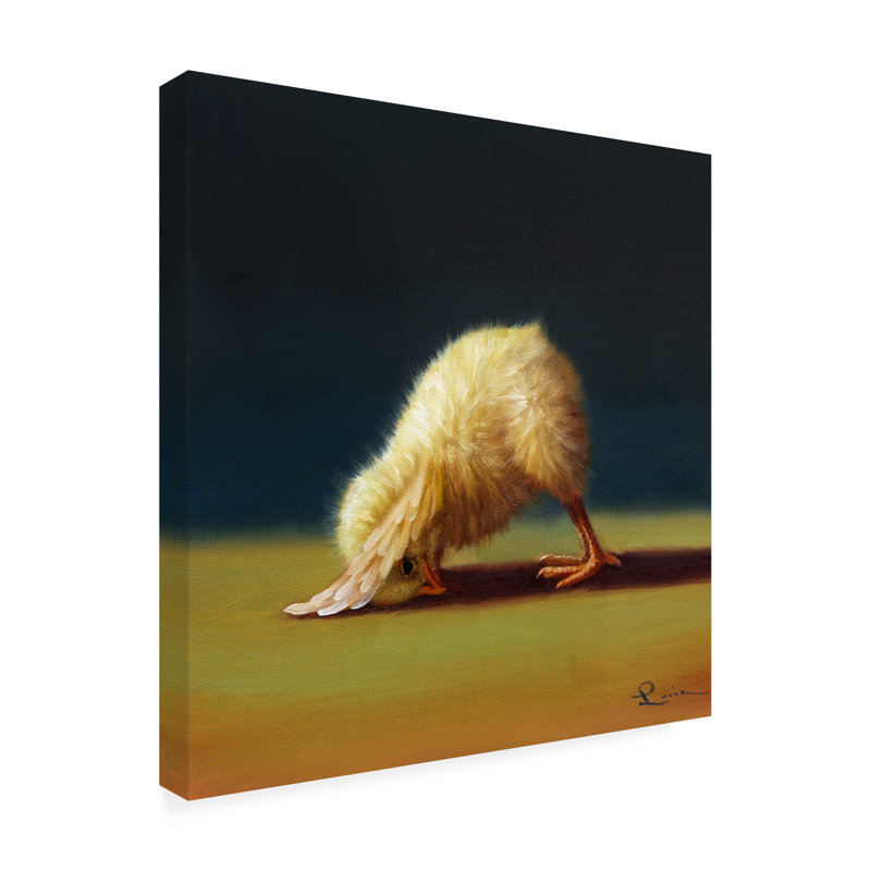 «Darry Yoga Chick Downward Dog on Canvas» par Lucia Heffernan, impression, H 24 po x l 24 po x P 2 po