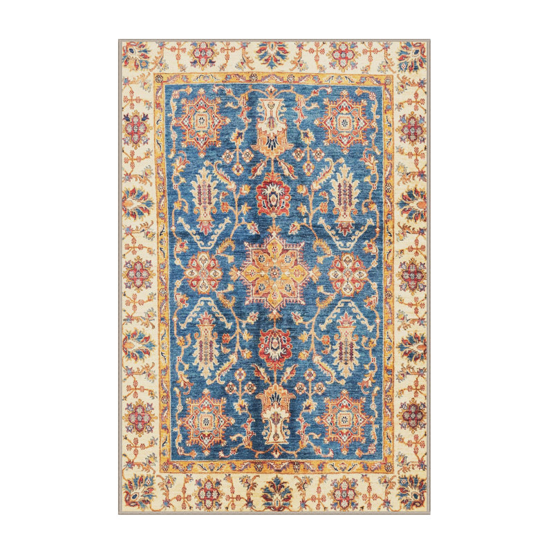 Tapis décoratif multicolore à motif abstrait, Rectangle 8 pi x 12 pi