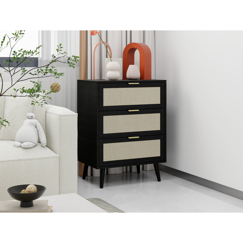 Armoire polyvalente à 3 tiroirs pour la chambre à coucher, le salon et le bureau