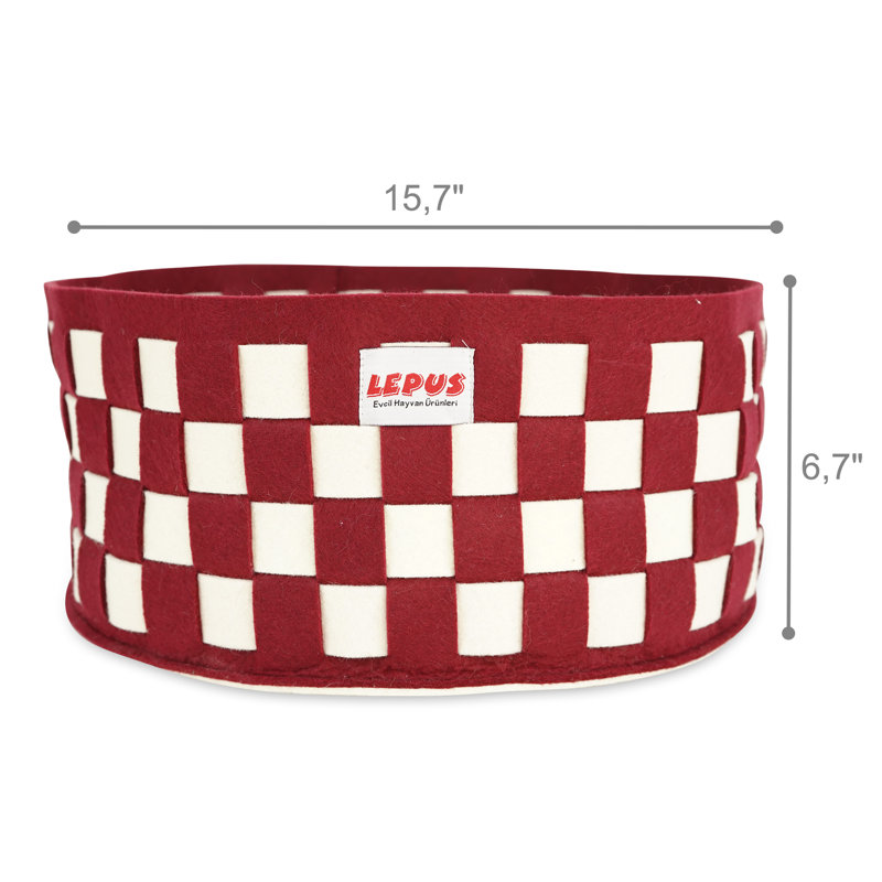 Lit orthopédique pour chat, Rouge