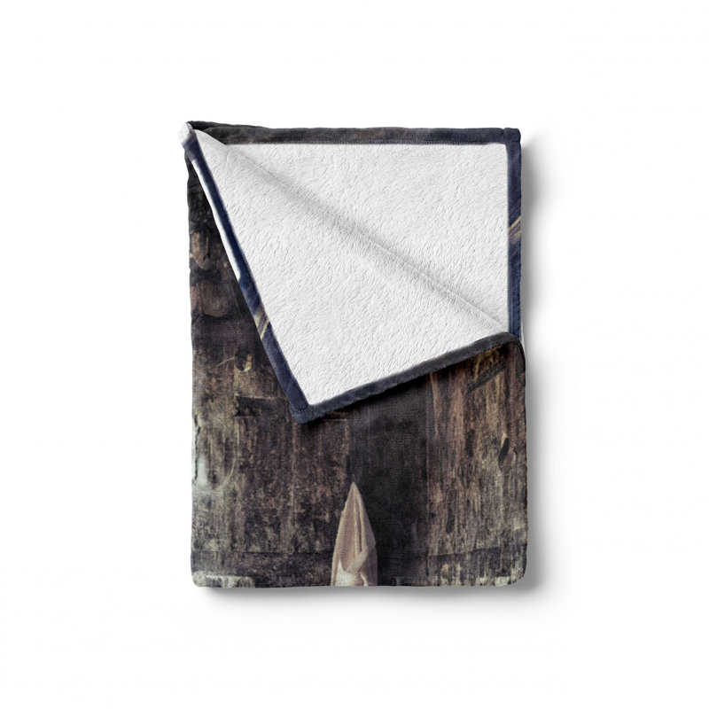 Hand Woven Throw Blanket, 50" W x 70" L