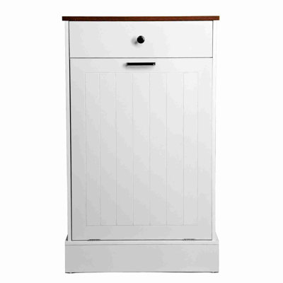 Sideboard, Storage Cabinet, Hidden Wooden Trash Can Cabinet with Drawer for Kitchen