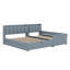 Grand lit simple et grand lit pour mère et enfant avec système de rangement hydraulique, tiroir et tablette de rangement
