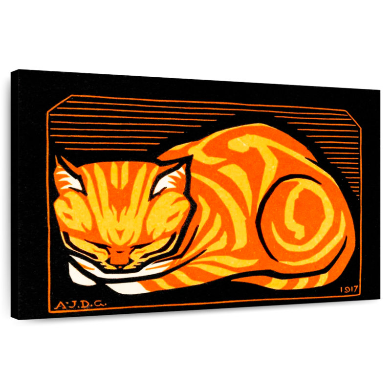 Brampt December Cat, 32" H x 48" W
