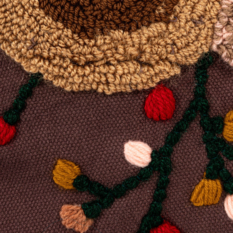 Embroidered Floral Cotton Pillows