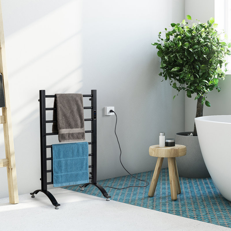 Vertical Wall Mount Straight Towel Rail Warmer Rack