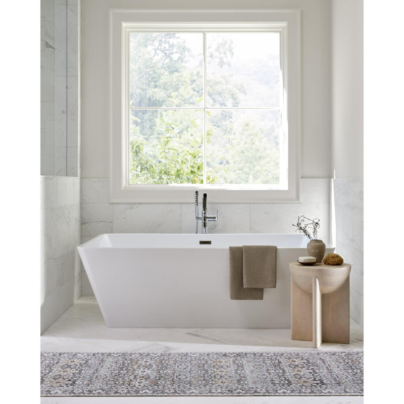 Our PNW Home x Livabliss Rainier Machine Washable Olive Traditional Area Rug, Rectangle 7'10" x 10'2"