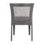Chaise d'appoint empilable grise pour 2 personnes-1502735861